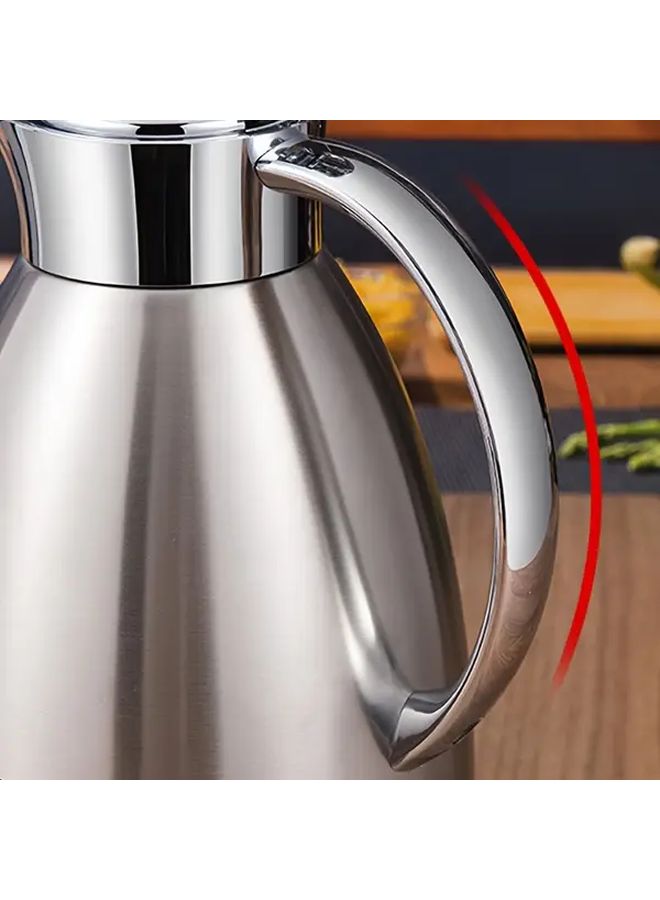 Large 101.44 Oz Stainless Steel Insulated Flask Double Wall Vacuum Sealed Thermal Jug For Hot And Cold Beverages Keeps Drinks Warm Or Cold For 24 Hours Durable Portable Perfect For Home And Office Use - Image 5