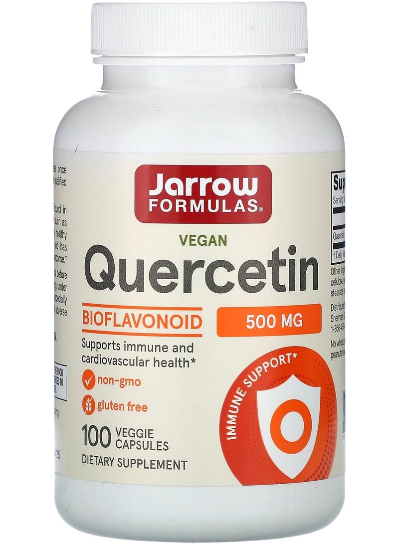 jarrow formulas Vegan Quercetin, 500 mg, 100  Veggie Capsules