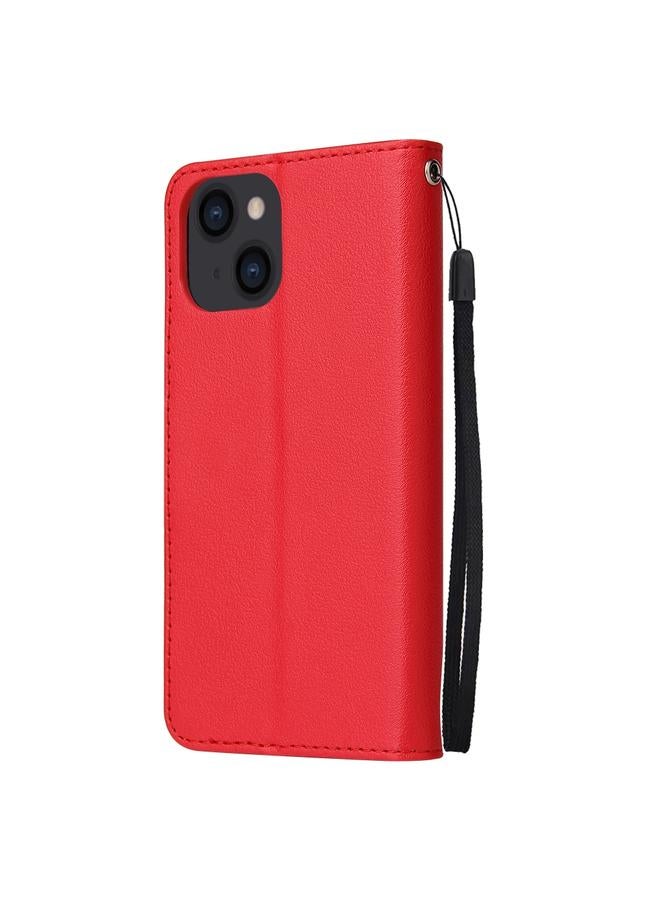 اس-توب حافظة لهاتف iPhone 14 متعددة الوظائف من الجلد قابلة للطي أفقيًا مع ثلاث فتحات للبطاقات - Image 3