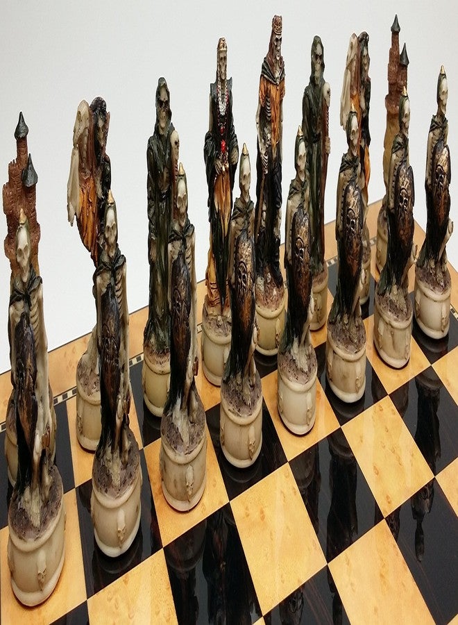 HPL Skeleton Slayer Fantasy Gothic Skull Chess Men Set - NO Board - Image 4