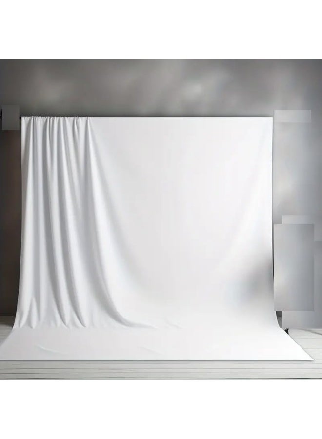 Professional 5x3M white Screen Backdrop for Photography Background, Large white Screen for Photoshoot, Game Live Steaming Video Conference (9X16Ft white Backdrop)  - Image 1