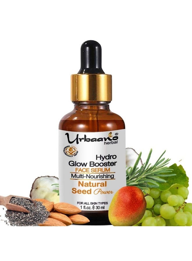 Urbaano Herbal Hydro Glow Booster Face Serum Oil for Skin Hydration, Nourishment with Potent Pure Botanical Oils (Hydro-30ml) - Image 1