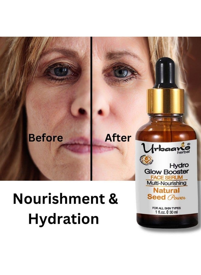 Urbaano Herbal Hydro Glow Booster Face Serum Oil for Skin Hydration, Nourishment with Potent Pure Botanical Oils (Hydro-30ml) - Image 5