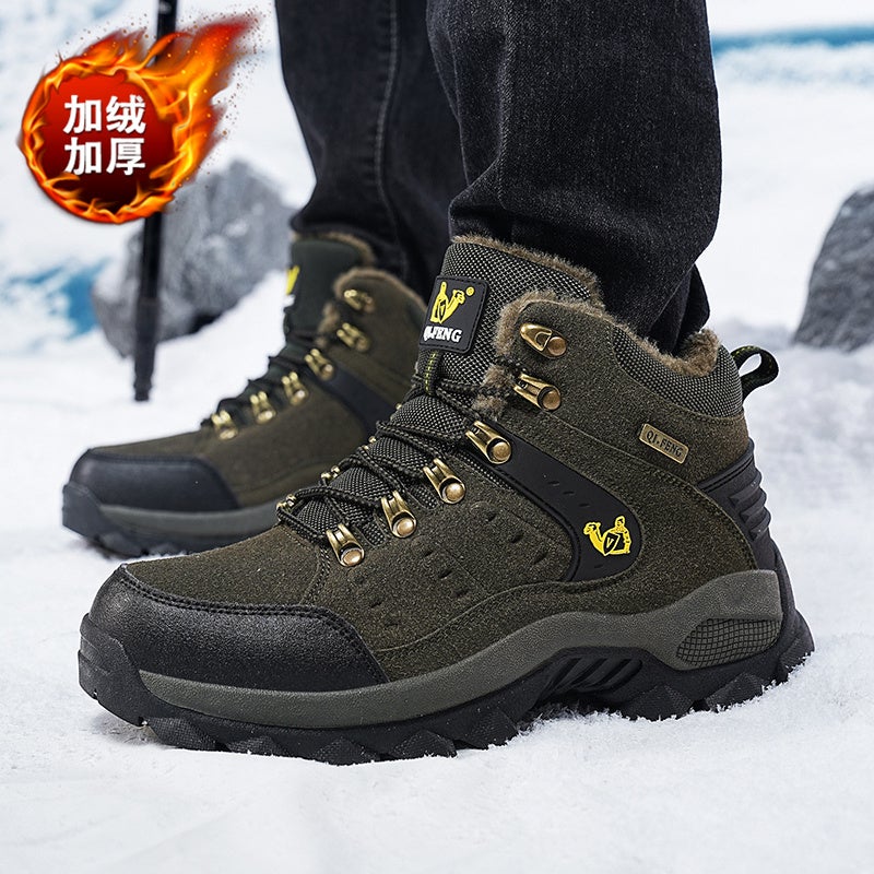 Plus Size Northeast Snow Boots Men'S Warm Fleece-Lined Thick Cotton Shoes Men'S Outdoor Hiking Hiking Shoes - Image 5