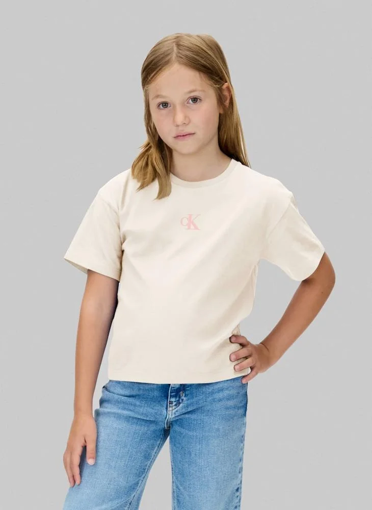 Calvin Klein Jeans Kids Logo Crew Neck T-Shirt
