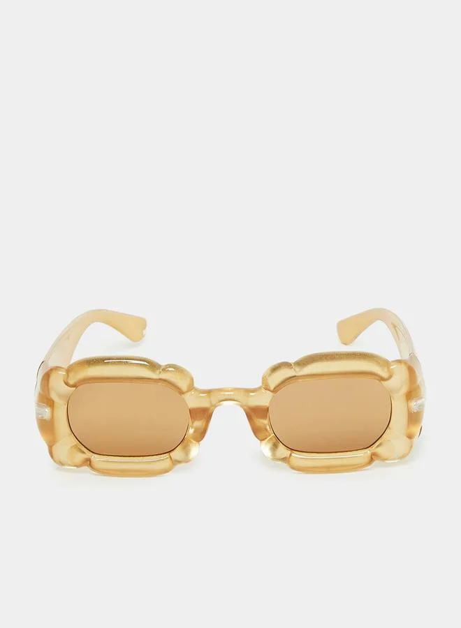 ستايلي Vintage Full Rim Sunglasses with Wide Arm Temple