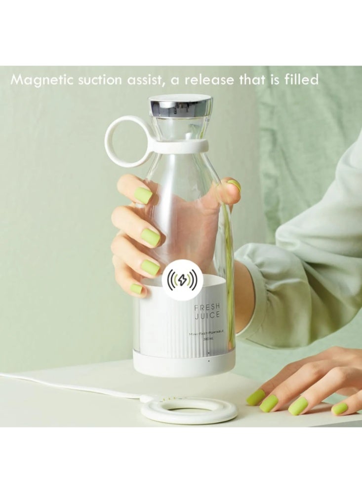 Taalk 350ml Portable Wireless Blender Juicer – Rechargeable Mini Smoothie Maker for Travel, Gym, and Office - Image 2