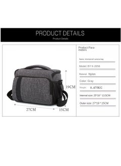 Y&D Polyester DSLR Camera Shoulder Bag Grey  - Image 2