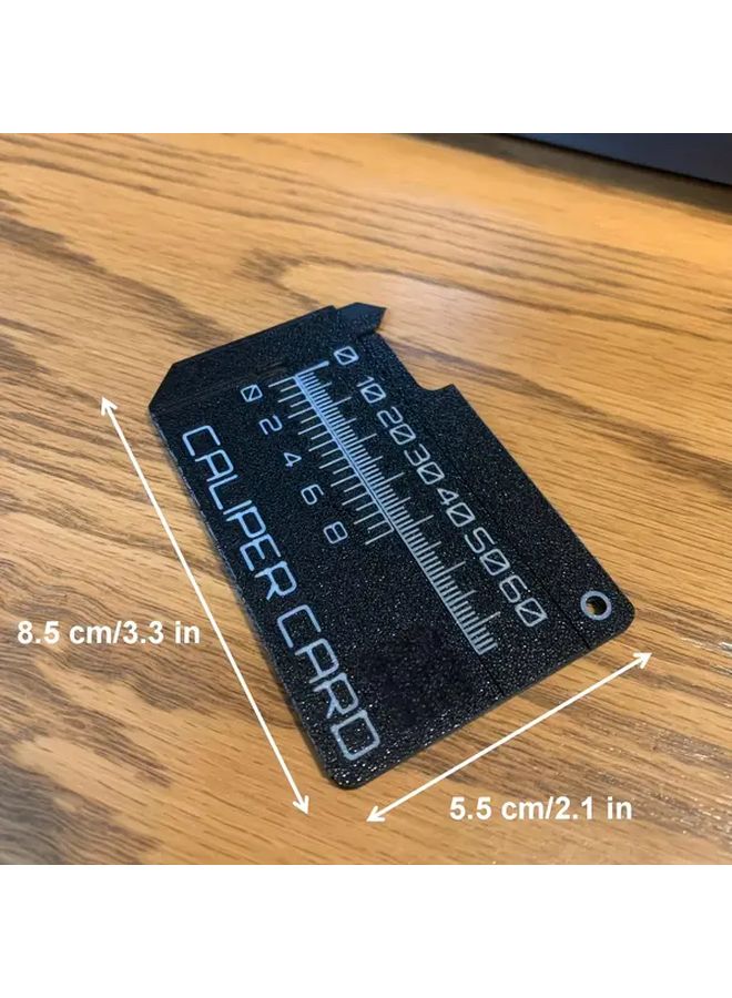 Black High Precision Portable Vernier Caliper Lightweight Scratch Resistant PLA Material - Image 3