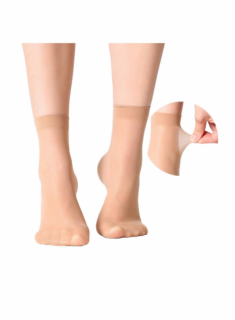SYOSI 20 Pairs of Women's High Socks Breathable Sweat-absorbing Invisible Anti-hook Socks - Image 4