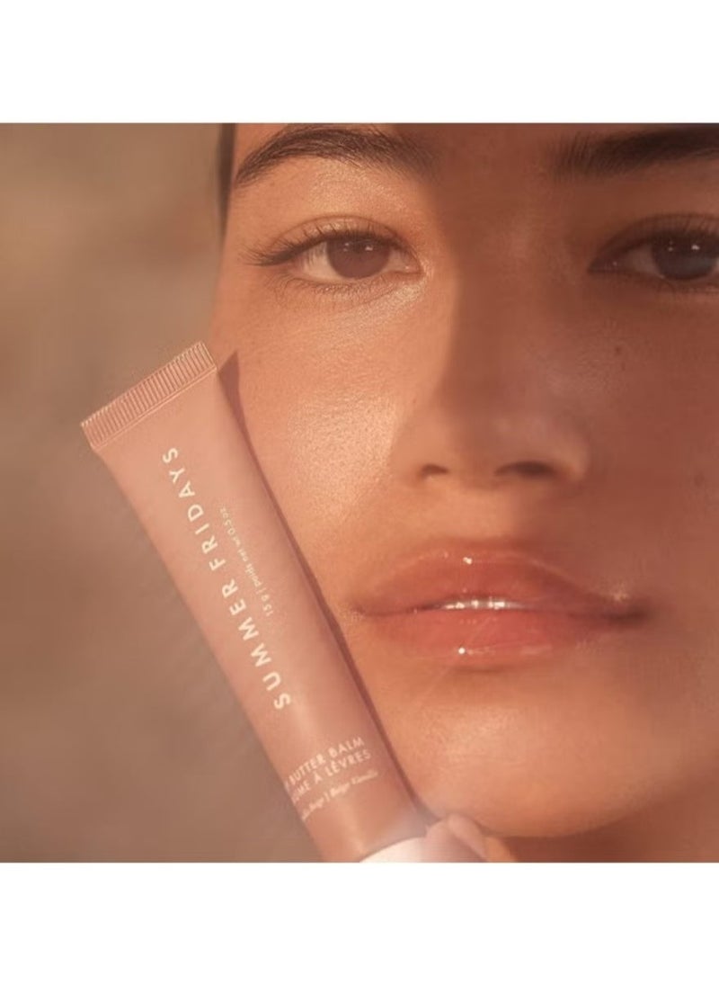 Summer Fridays Lip Butter Balm - Conditioning Lip Mask and Lip Balm for Instant Moisture, Shine and Hydration - Sheer-Tinted, Soothing Lip Care - Vanilla Beige (.5 Oz) - Image 3