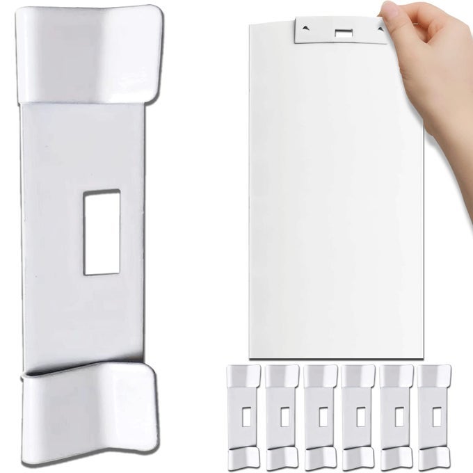 VANE SAVERS VERTICAL BLIND REPAIR TABS METAL CLIPS FOR REPLACEMENT SLATS WHITE 6