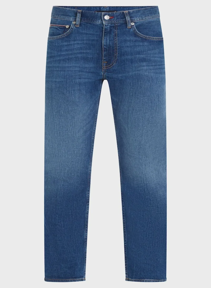 TOMMY HILFIGER Mid Wash Straight Jeans