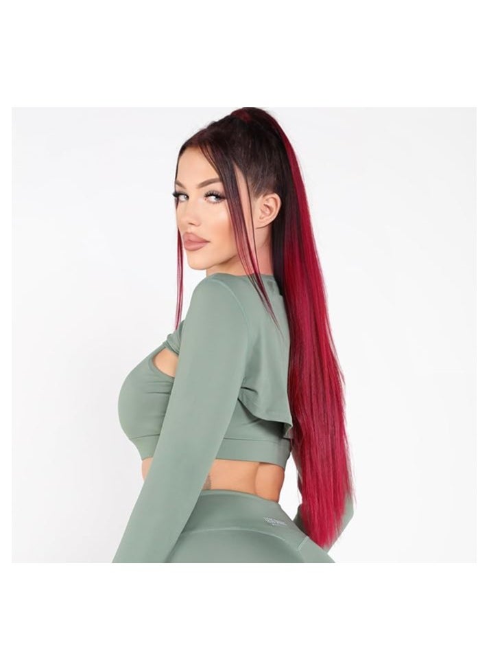 LESS DRAMA sportswear - Women's Sports Bra and Bolero Set | Long Sleeve Crop Top with Thumbholes | Removable Padded Bra & Workout Crop Tops for Yoga, Gym, and Fitness - Image 1