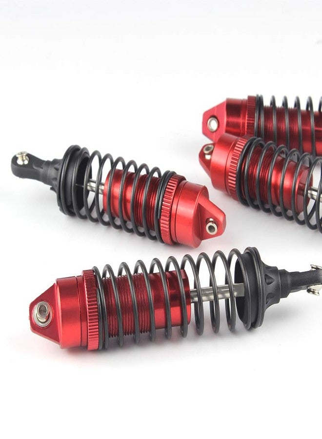 Hosim Front & Rear Shock Absorber Springs Damper Aluminum Alloy for 1/10 Traxxas Slash 4x4 4WD 2WD RC Cars Upgrades Replacement Accessories 【4pcs・RED】 - Image 5
