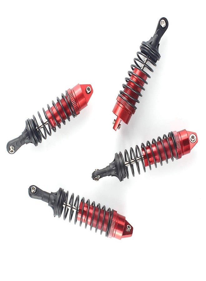 Hosim Front & Rear Shock Absorber Springs Damper Aluminum Alloy for 1/10 Traxxas Slash 4x4 4WD 2WD RC Cars Upgrades Replacement Accessories 【4pcs・RED】 - Image 4