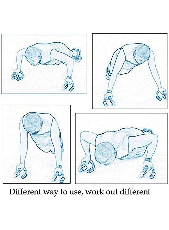Ylucky Push Up Bars Push up Stands Heavy Duty Steel Handles with Cushioned Foam Grips Nonslip Base for Push Up Strength Training Home Gym Fitness - Image 3
