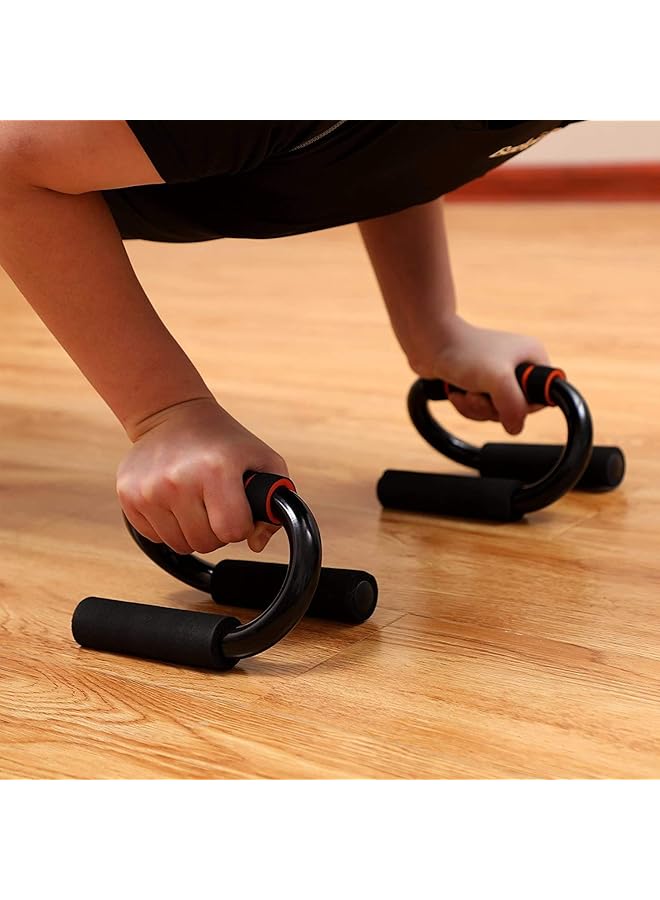 Ylucky Push Up Bars Push up Stands Heavy Duty Steel Handles with Cushioned Foam Grips Nonslip Base for Push Up Strength Training Home Gym Fitness - Image 4