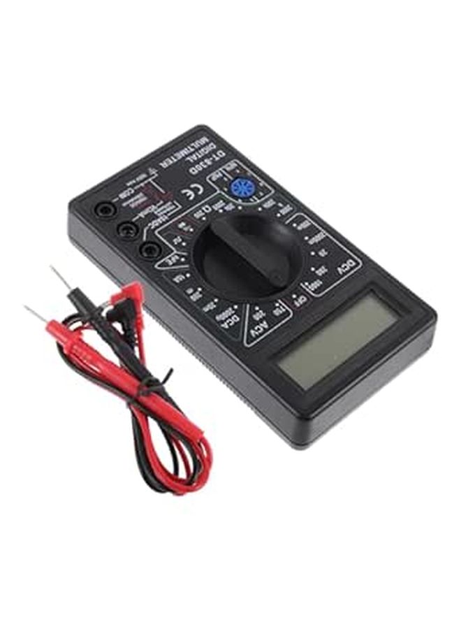 NUOBESTY Digital Multimeter with Buzzer Pocket LCD Display Voltage Ampere Ohm Tester Probe Dc Continuity Diode Test Overload Protection Black - Image 1