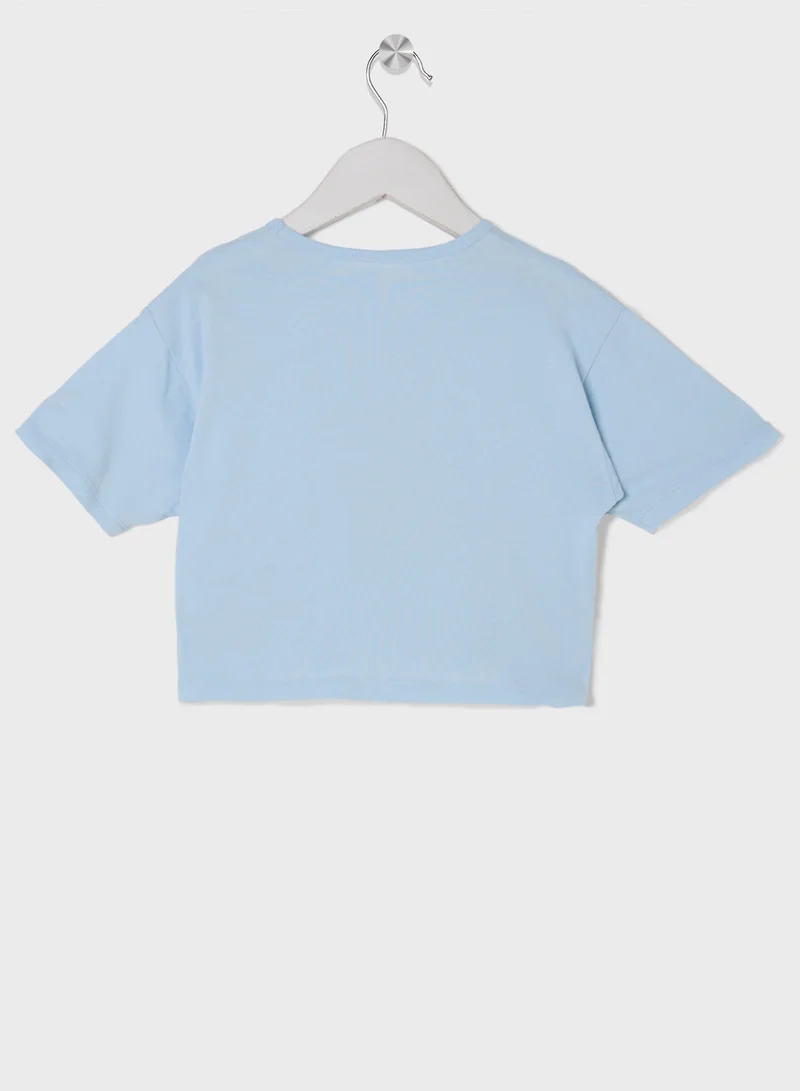NAME IT Kids Graphic Crew Neck T-Shirt And Short Set