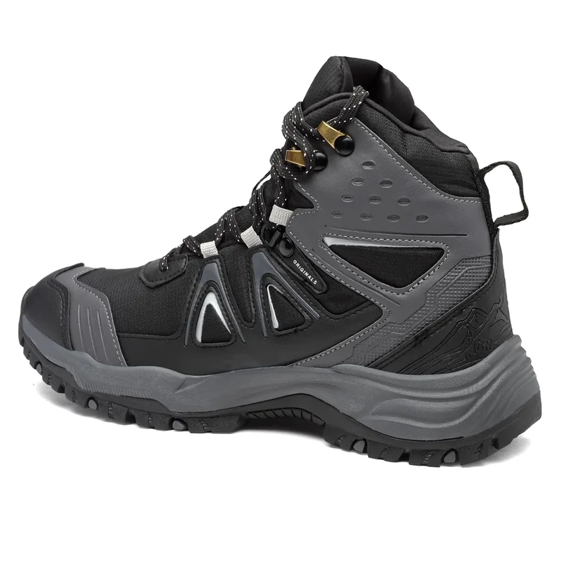 أسيان Trekking Shoes for Men in Black and Grey
