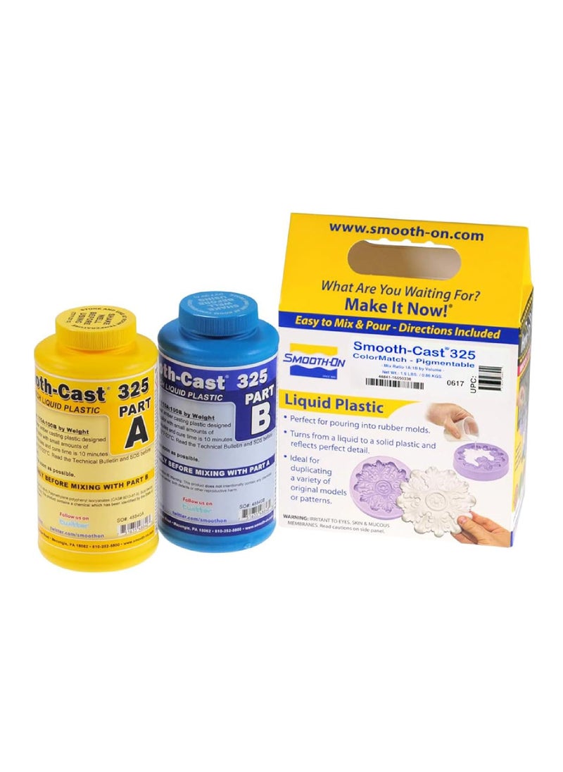 Smooth-On SmoothOn  SmoothCast 325 ColorMatch Series Low Viscosity Liquid Plastic Casting Resin  Pint Unit 
