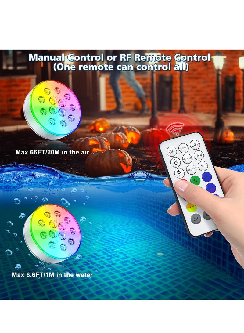KASTWAVE Pool Lights, Submersible Led Pool Lights,  Hot Tub Lights, Remote IP68 Waterproof 16 Colors Hot Tub Underwater Pool Lights for Above Ground Inground Pool, Bath, Party, Vase - Image 3
