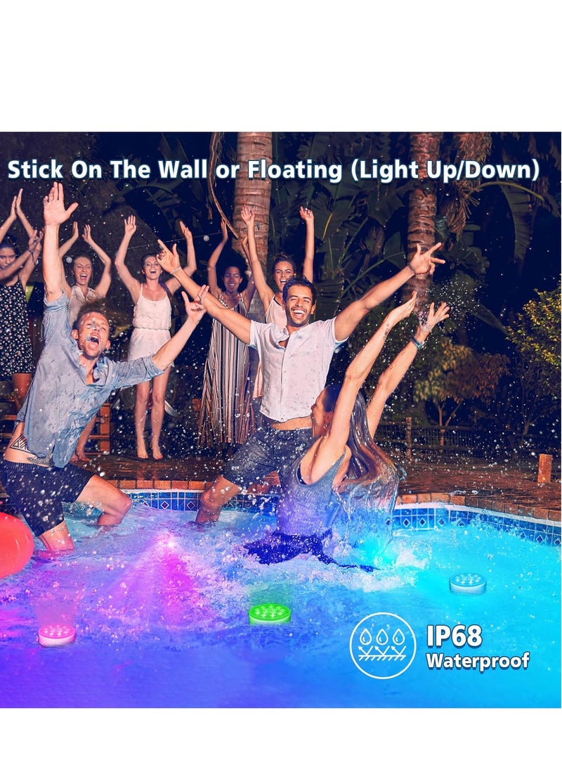 KASTWAVE Pool Lights, Submersible Led Pool Lights,  Hot Tub Lights, Remote IP68 Waterproof 16 Colors Hot Tub Underwater Pool Lights for Above Ground Inground Pool, Bath, Party, Vase - Image 5