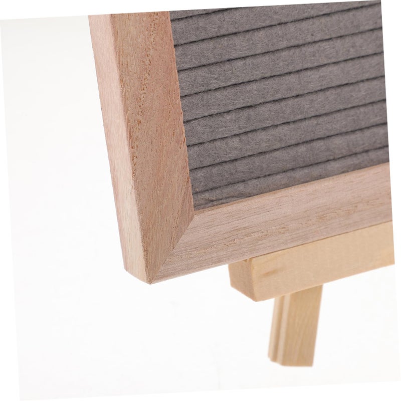 Grey Felt Letter Board With Wood Frame For Home Decor And Bulletin Messages - Image 4