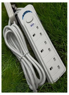 Best Power Extension Cord with Surge Protector 3 Power Sockets, Power Strip, Extension Lead  - Image 2