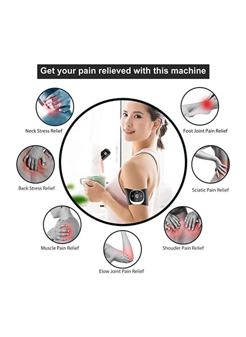 Generic - Wireless TENS Machine for Pain Relief TENS Unit Heated Muscle Stimulator EMS Massage Portable Pain Management Device for Back Knee, Sciatica Arthritis Muscle and Joint Pain Relief - Image 1
