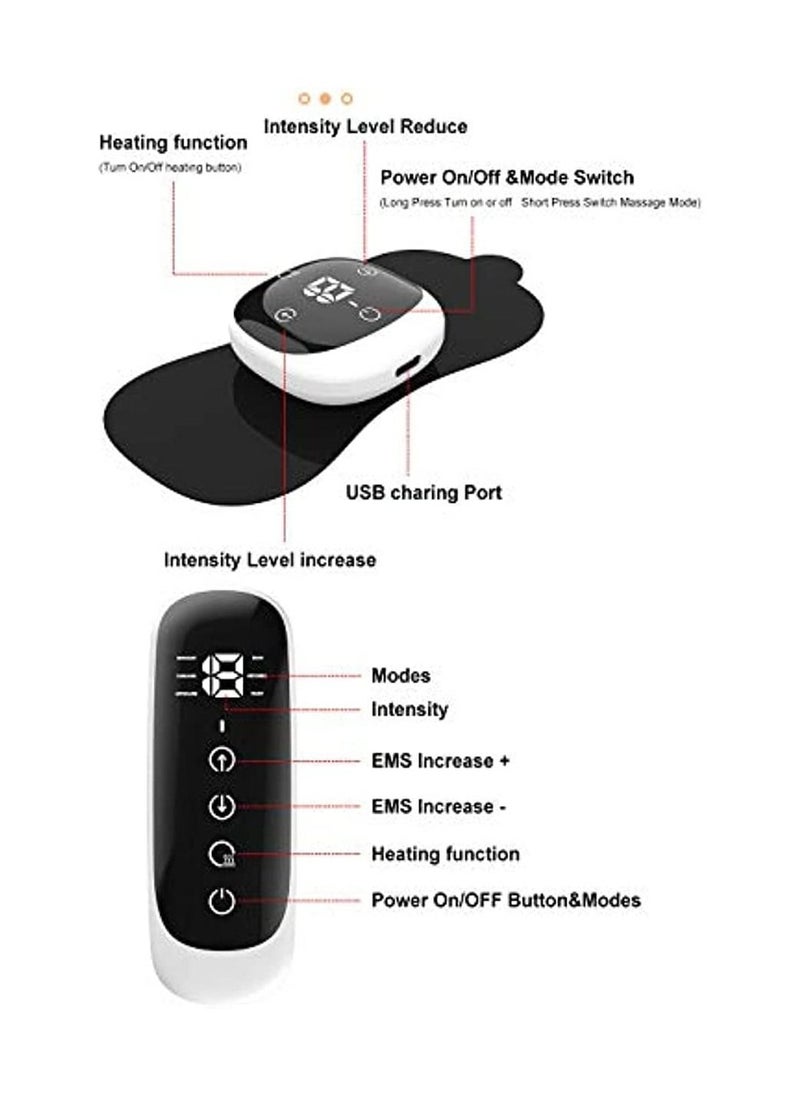 Generic - Wireless TENS Machine for Pain Relief TENS Unit Heated Muscle Stimulator EMS Massage Portable Pain Management Device for Back Knee, Sciatica Arthritis Muscle and Joint Pain Relief - Image 1