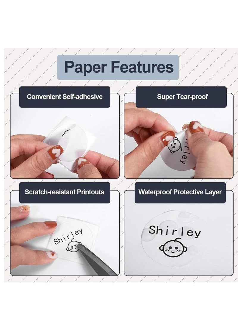 phomemo 1 Roll Label Printer Round Paper  Compatible with Phomemo M110/M200 Stickers for Business and Retailers (40*40mm)  - Image 3