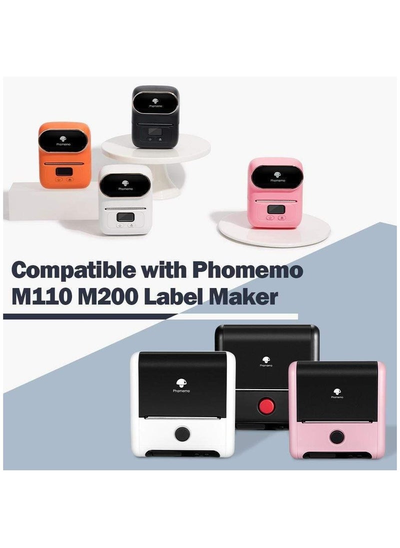 phomemo 1 Roll Label Printer Round Paper  Compatible with Phomemo M110/M200 Stickers for Business and Retailers (40*40mm)  - Image 4