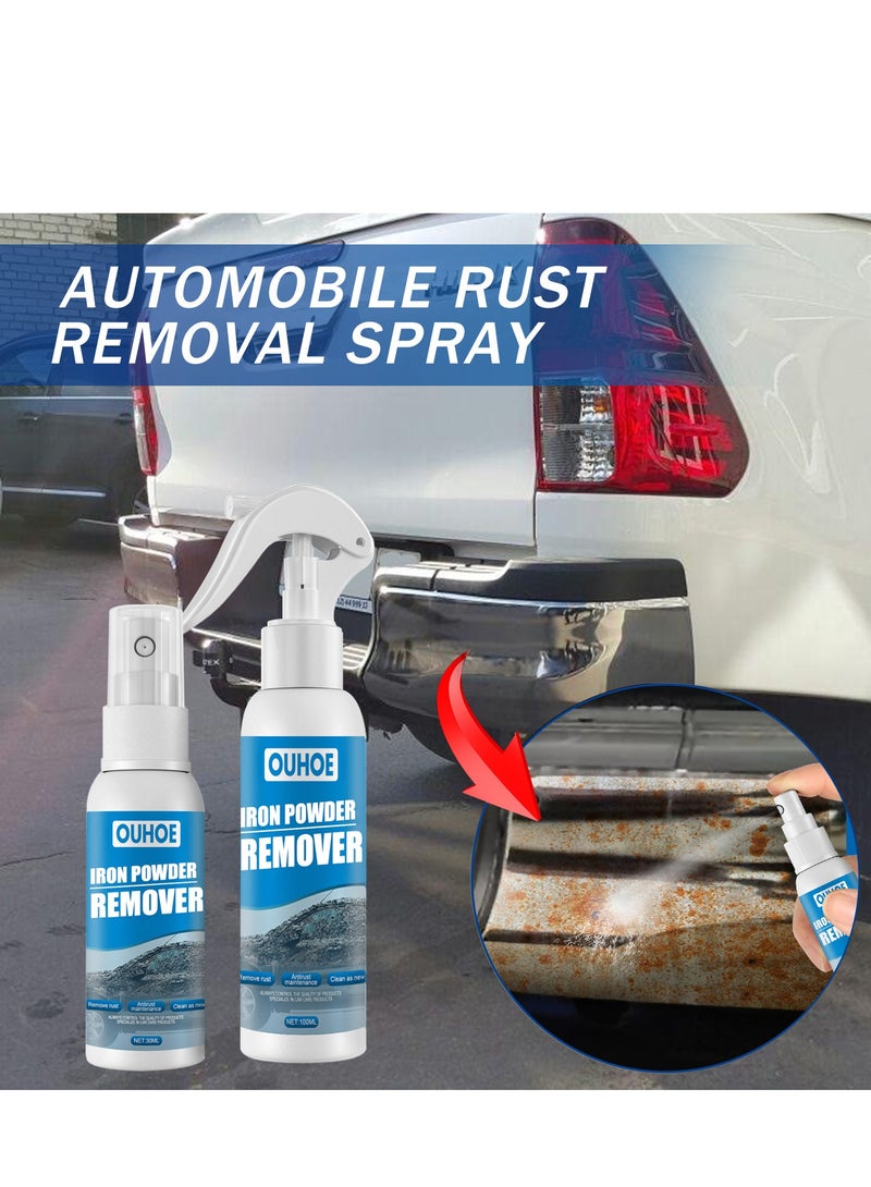 OUHOE OUHOE Car Iron Powder Rust Removal Spray Anti-rust Remover Decontamination Rust Remover Car Supplies Cleaning Supplies 100ml - Image 1