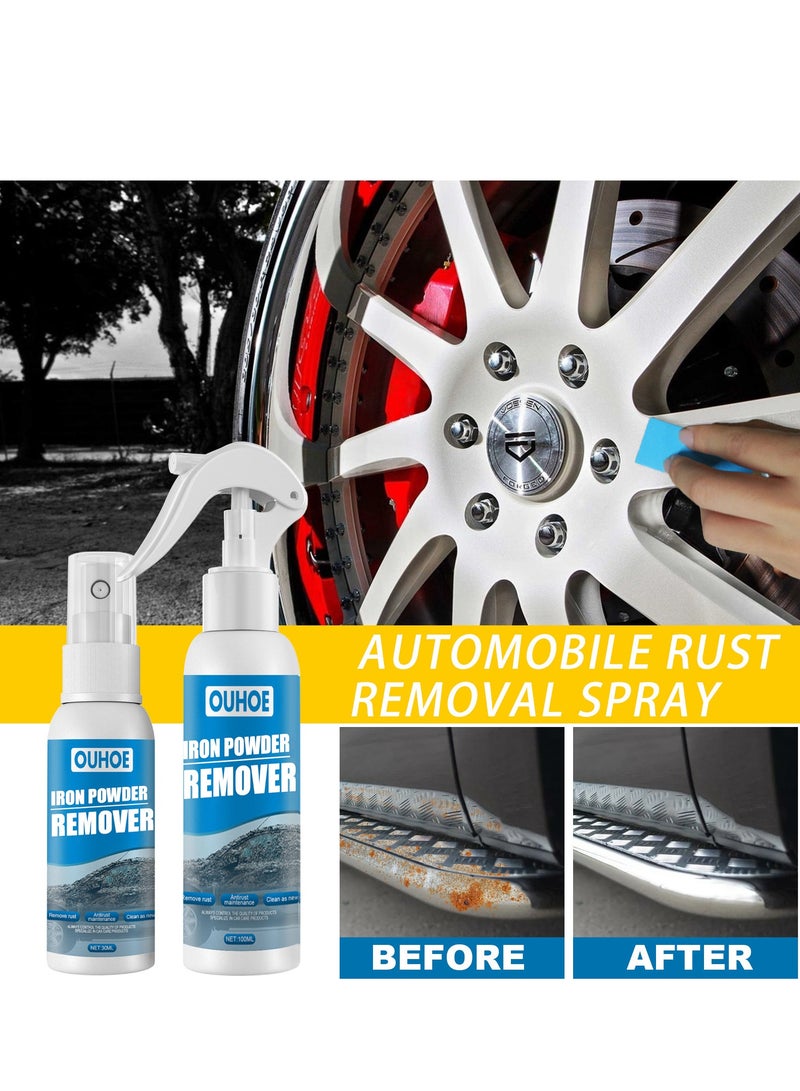 OUHOE OUHOE Car Iron Powder Rust Removal Spray Anti-rust Remover Decontamination Rust Remover Car Supplies Cleaning Supplies 100ml - Image 3