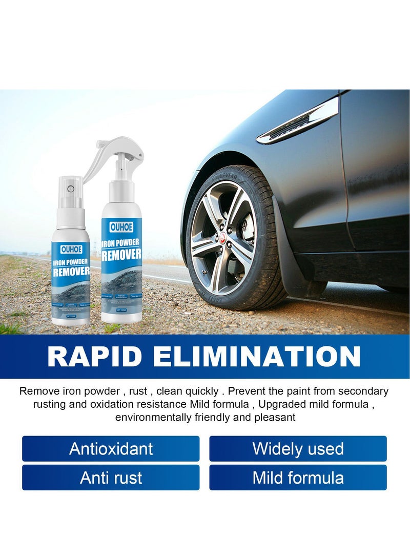OUHOE OUHOE Car Iron Powder Rust Removal Spray Anti-rust Remover Decontamination Rust Remover Car Supplies Cleaning Supplies 100ml - Image 4