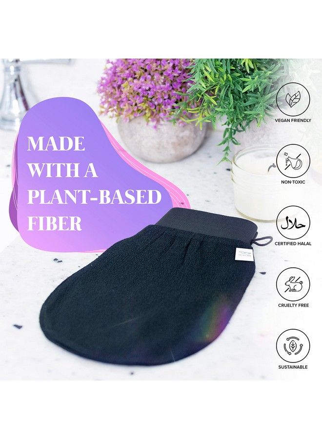 Seraphic Skincare Korean Exfoliating Mitts (2Pcs) Microdermabrasion At Home Exfoliating Gloves Visibly Lift Away Dead Skin Great For Spray Tan Removal Or Keratosis Pilaris Made Of 100% Viscose Fiber  - Image 5