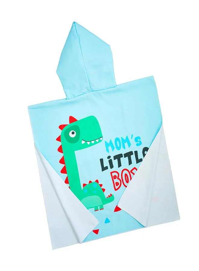 babyqlo Dino Print Hooded Beach Poncho for Boys