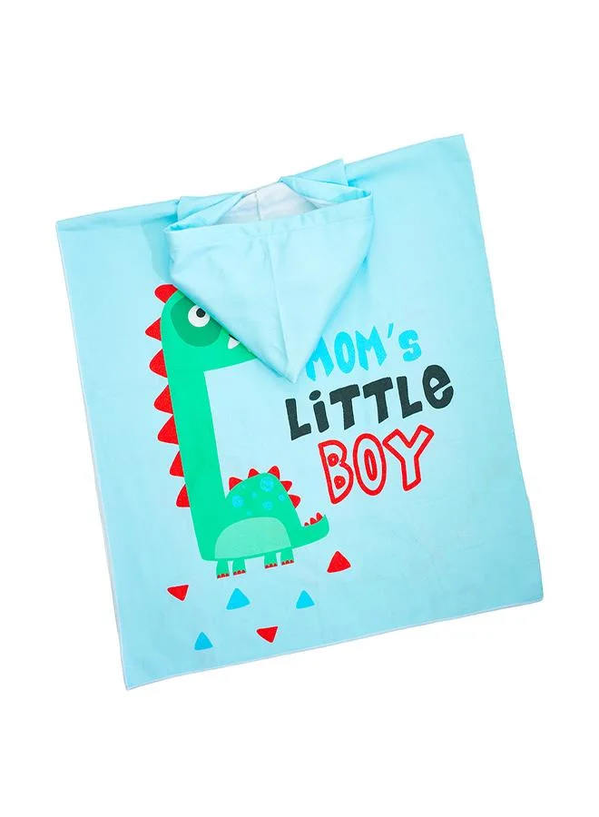 babyqlo Dino Print Hooded Beach Poncho for Boys