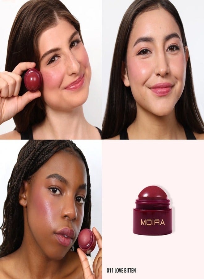 moira Moira Soft Blush Balm – Shade #011, Love Bitten – Lightweight, Creamy, and Buildable Cheek Color for a Natural, Radiant Flush – Long-Lasting and Blendable Formula  - Image 2