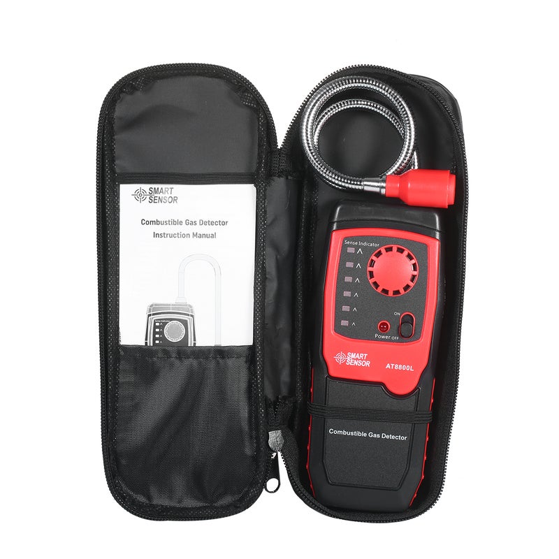 Portable Propane Methane and Natural Gas Leak Detector Combustible Gas Tester Meter Sniffer with Sound Light Alarm Sensitive Adjustable - Image 4