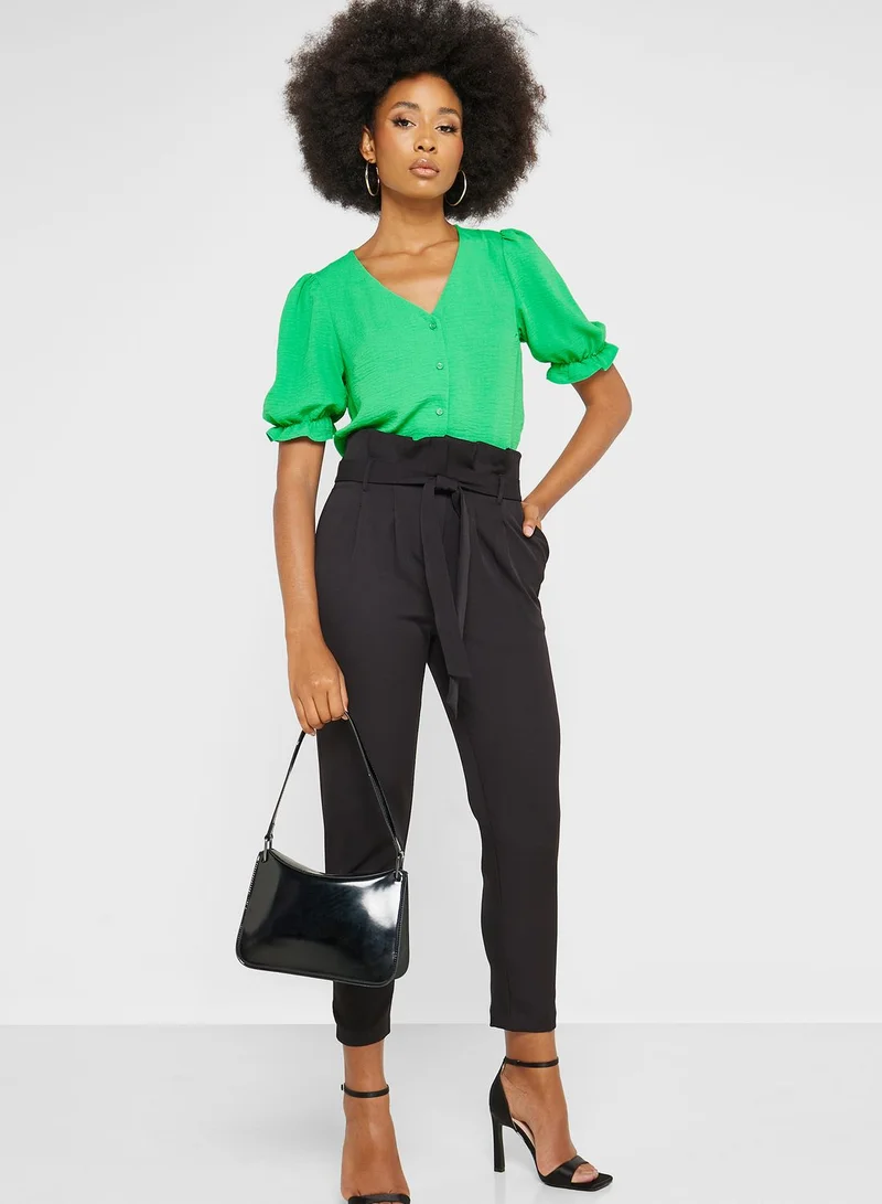 NEW LOOK Puff Sleeve Button Down Shirt