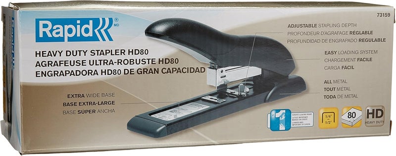Rapid HD80 Personal Heavy-Duty Stapler, Black (Pack of 2) - Image 4