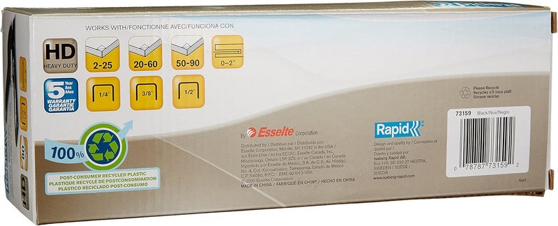 Rapid HD80 Personal Heavy-Duty Stapler, Black (Pack of 2) - Image 5