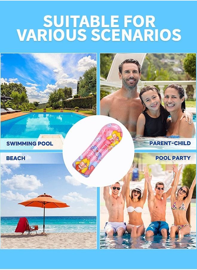 GROIC - Inflatable Boogie Boards with Handles, Inflatable Body Board Slide Boogie Board for Slip Slide, Swimming Pool Floating Water Boards Learn to Swim, Summer Water Fun Pool Float Toy for Kids - Image 1