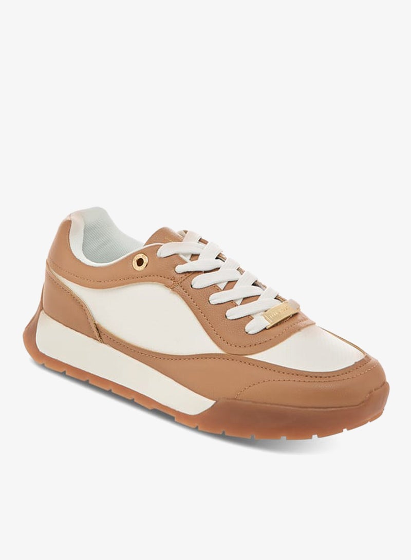 ELLE Women's Panelled Lace-Up Sneakers - Image 3