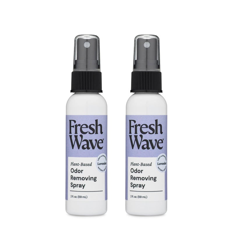 Fresh Wave Lavender Scent Odor Eliminator Spray & Air Freshener, 2 fl. oz. Travel Size (Pack of 2) - Image 1
