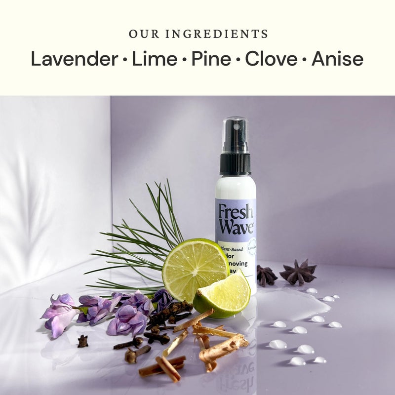 Fresh Wave Lavender Scent Odor Eliminator Spray & Air Freshener, 2 fl. oz. Travel Size (Pack of 2) - Image 2