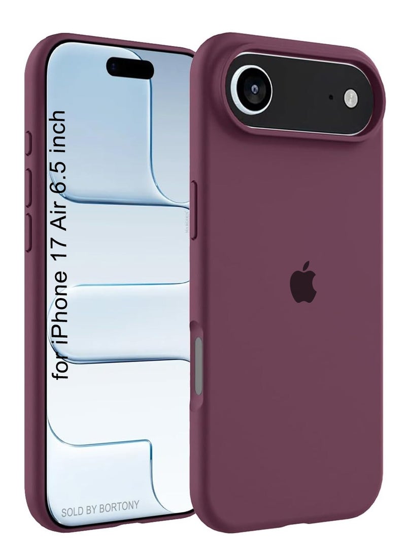 iPhone 17 Air Case Liquid Soft Silicone Slim iPhone 17 Air Cover with Inside Microfiber Lining Shockproof Protective Phone Case for iPhone 17 Air 6.5 inch - Image 1